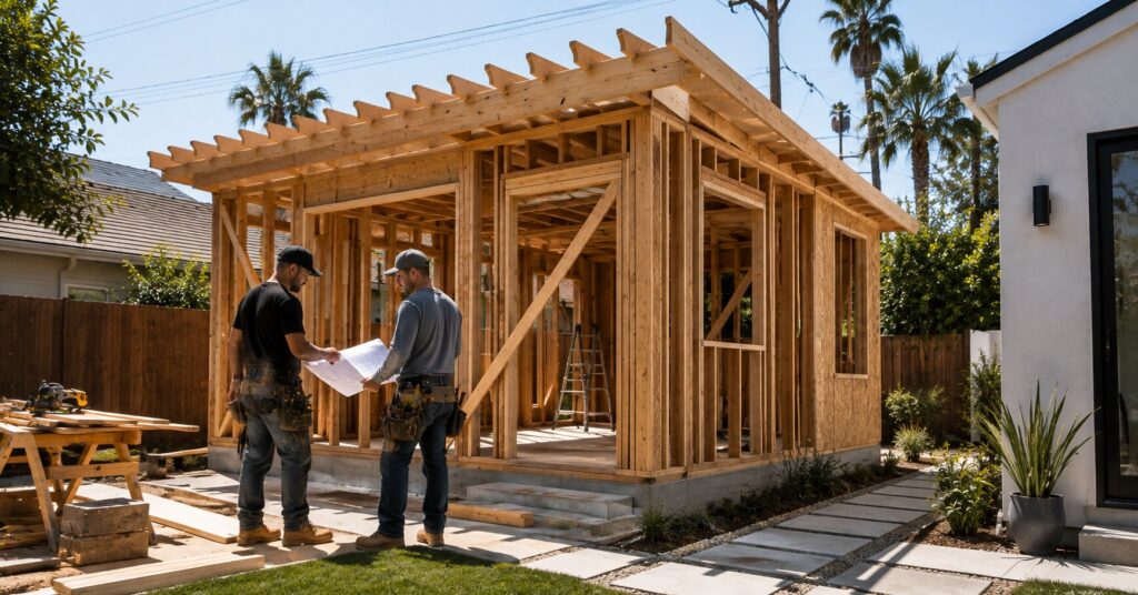 ADU-under-construction-at-a-Los-Angeles-residential-property