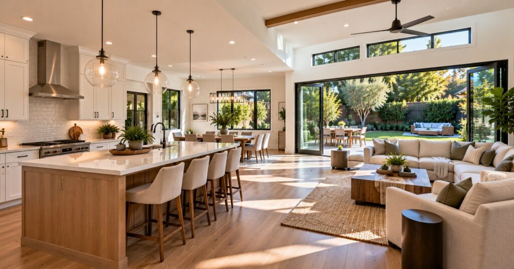 Kitchen-and-living-area-expansion-in-a-Los-Angeles-home